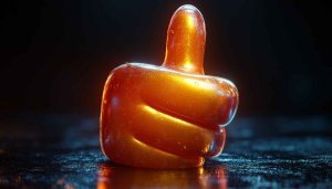 Orange Thumbs Up 4K Wallpaper for Desktop and Mobile