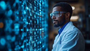 Scientist Artificial Intelligence Neural Network Technology Mobile Desktop Wallpaper
