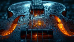 Cool Electric Bass Guitar Free 4K Desktop Mobile Wallpaper