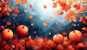 Autumnal Harvest Pumpkin Patch 4K Desktop Mobile Wallpaper