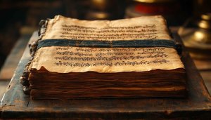 Ancient Sanskrit Book HD Wallpaper for Desktop and Mobile