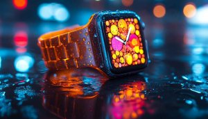 Apple Watch Rain Drops Mobile Wallpaper 4k Desktop Background
