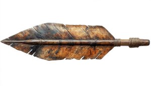Wooden Spearhead Decoration, Rustic Home Decor, Free Mobile Wallpaper