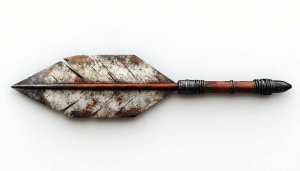 Antique Ornamental Arrow 4K Desktop Wallpaper, Wooden Spear Background