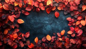 Autumn Red Leaves Texture Background Wallpaper for Desktop and Mobile