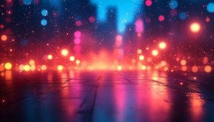 Vibrant Cityscape Bokeh Lights Mobile Wallpaper For Free