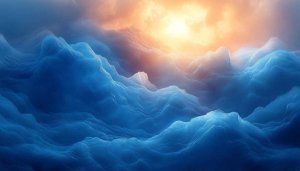 Abstract Ocean Waves 4K Desktop Background Mobile Wallpaper Free