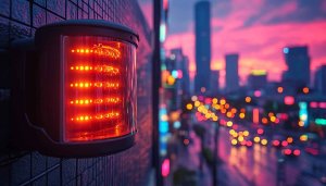 Cityscape Sunset with Glowing Light 4K Desktop Mobile Wallpaper