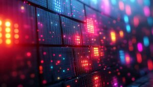 Abstract Tech Grid Mobile Wallpaper - 4K Desktop Background Free