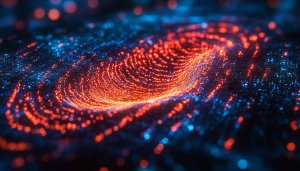Futuristic Data Stream 4K Desktop Wallpaper - Abstract Tech Background