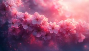 Pink Cherry Blossom Wallpaper Desktop Spring Floral 4K Background