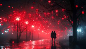 Red Lantern Festival Night 4K Desktop and Mobile Wallpaper Free