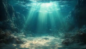 Deep Sea Underwater 4K Desktop Background Free Mobile Wallpaper