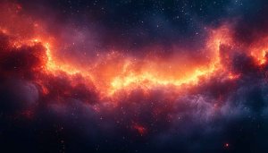 Fiery Nebula Galaxy 4K Desktop Background Space Universe Wallpaper