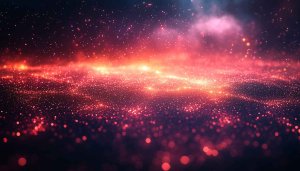 Fiery Galaxy Desktop Wallpaper - Red Space Dust Background 4K