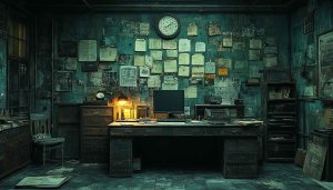 Vintage Detective Office Wallpaper 4K Desktop Background Free Mobile