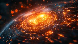 Glowing Futuristic Technology Wallpaper 4K Desktop Background Abstract Light