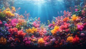 Colorful Coral Reef 4K Wallpaper for Desktop and Mobile Use