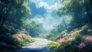 Enchanted Forest Path 4K Wallpaper - Free Desktop Background