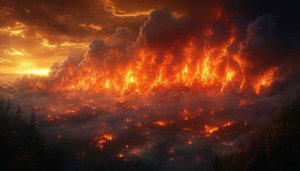 Intense Wildfire Desktop Backgrounds - Free Nature 4K Mobile Wallpaper