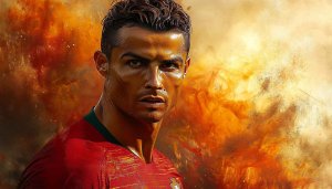 Cristiano Ronaldo Art Portrait Mobile Wallpaper Free Sports Background