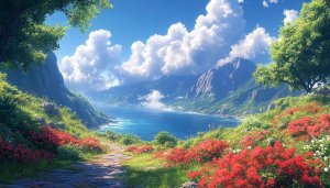 Scenic Ocean View Landscape Mobile Wallpaper Free Nature Background