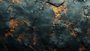Abstract Black Gold Texture 4K Wallpaper for Desktop Background