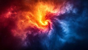 Fiery Galaxy Space Mobile Wallpaper 4K Desktop Background Free