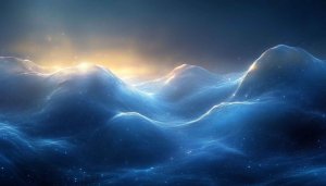 Abstract Blue Mountains Scenery 4K Desktop Wallpaper Free Mobile Background