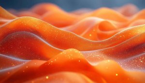 Abstract Orange Waves 4K Desktop Wallpaper, Glitter Mobile Background