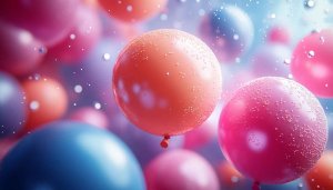 Pastel Balloons Wallpaper: Celebration, Party Mobile Background, 4K Desktop