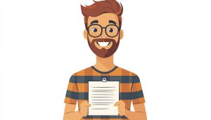 Bearded Man Holding Paper Free Mobile Wallpaper No Sign Up