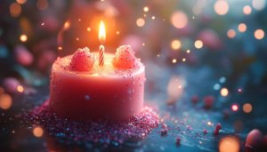 Cute Pink Birthday Cake Desktop Background Free Mobile Wallpaper