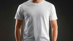 White T-Shirt Mockup Background for Product Display 4K Wallpaper