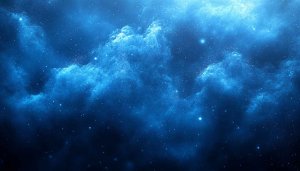Celestial Blue Nebula Space 4K Desktop Background Mobile Phone Wallpaper