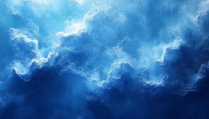 Abstract Blue Clouds 4K Desktop Wallpaper, Artistic Mobile Background