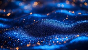 Sparkling Blue Waves Bokeh Lights Abstract 4K Desktop Wallpaper