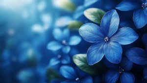 Blue Hydrangea Flowers 4K Desktop Background Free Mobile Wallpaper