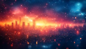 Cityscape Sparkle Bokeh 4K Desktop Background Free Mobile Wallpaper