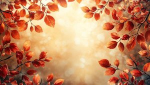Autumn Leaves Aesthetic 4K Desktop Background Mobile Fall Wallpaper
