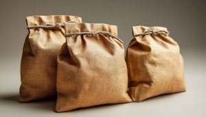 Burlap Sacks Still Life Mobile Wallpaper Simple Neutral Tones