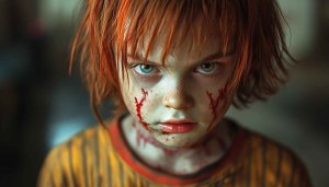 Creepy Child Halloween Mobile Wallpaper Scary Background 4K