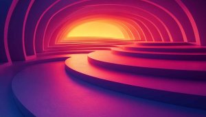 Pink Purple Tunnel Vision Aesthetic 4K Desktop Mobile Background Wallpaper