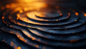 Abstract Gold Glowing Waves 4K Desktop Wallpaper Mobile Background