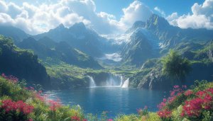 Scenic Mountain Landscape Wallpaper 4K Desktop Background Mobile Wallpaper