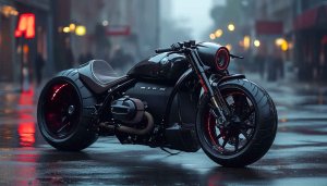 Dark Custom Motorcycle Wallpaper 4K Desktop Background Mobile High Resolution