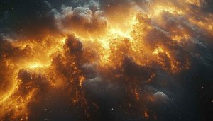 Fiery Galaxy 4K Desktop Wallpaper Free for Mobile Background