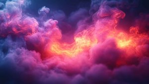 Abstract Colorful Clouds Art 4K Desktop Mobile Wallpaper Background
