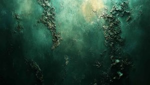 Abstract Dark Green Grunge Texture 4K Desktop Background Wallpaper