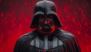 Darth Vader Star Wars Red Rain Wallpaper 4K Desktop Background